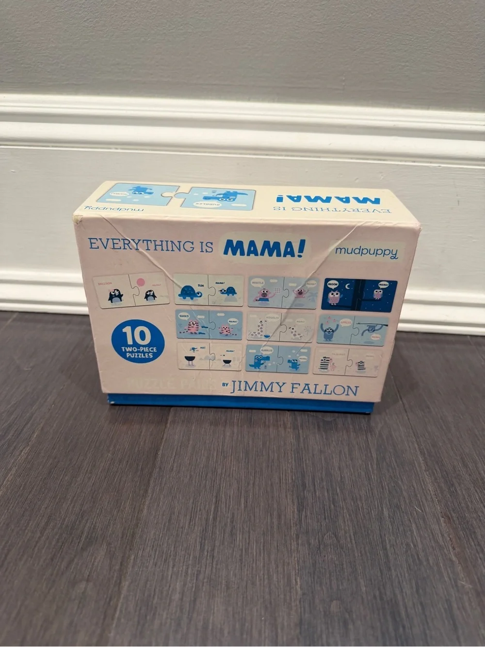 Everything Is Mama! Kids Animal Puzzle by Jimmy Fallon Pink & Blue Baby Toddler